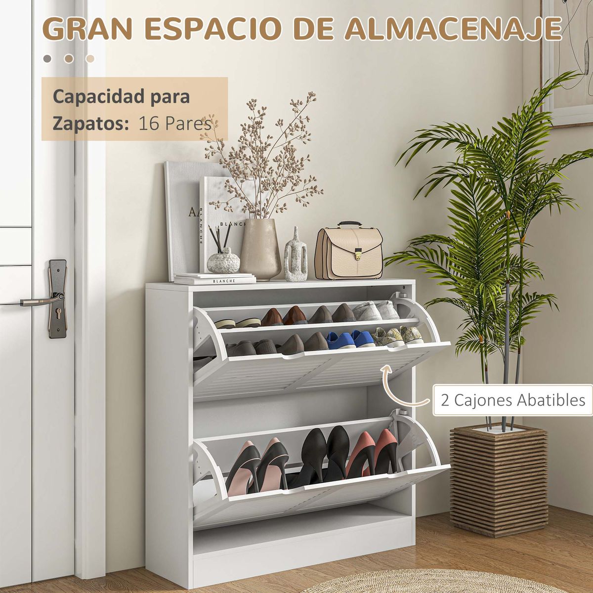 Zapatero-Milu-Homcom-2-cajones-abatibles-blanco-83x815x25-cm