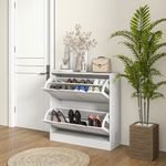 Zapatero-Milu-Homcom-2-cajones-abatibles-blanco-83x815x25-cm