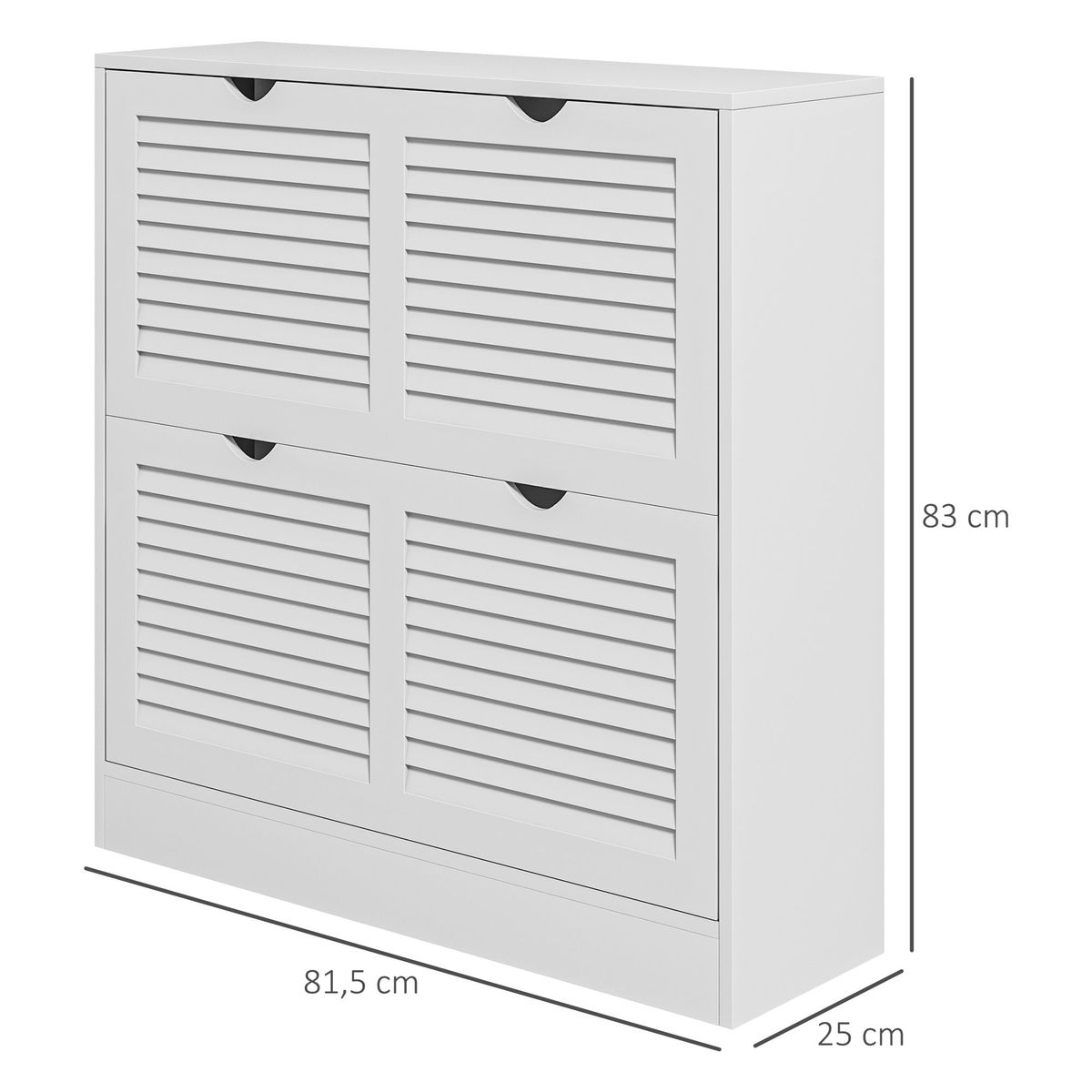 Zapatero-Milu-Homcom-2-cajones-abatibles-blanco-83x815x25-cm