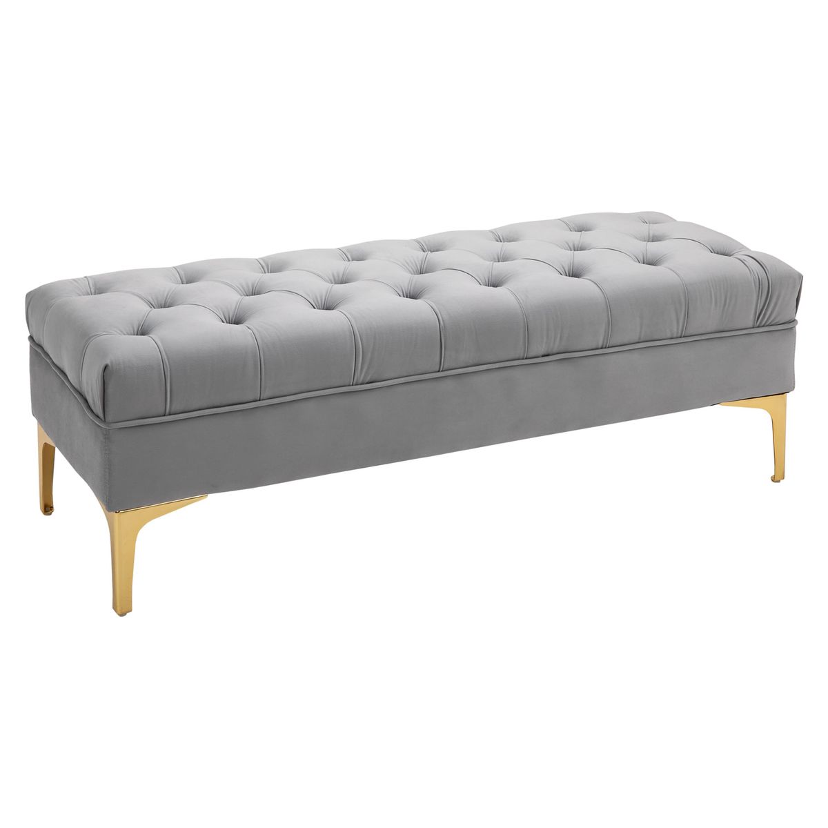 Banco-Ashma-Homcom-acolchado-con-patas-gris-42x118x45-cm