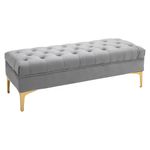 Banco-Ashma-Homcom-acolchado-con-patas-gris-42x118x45-cm