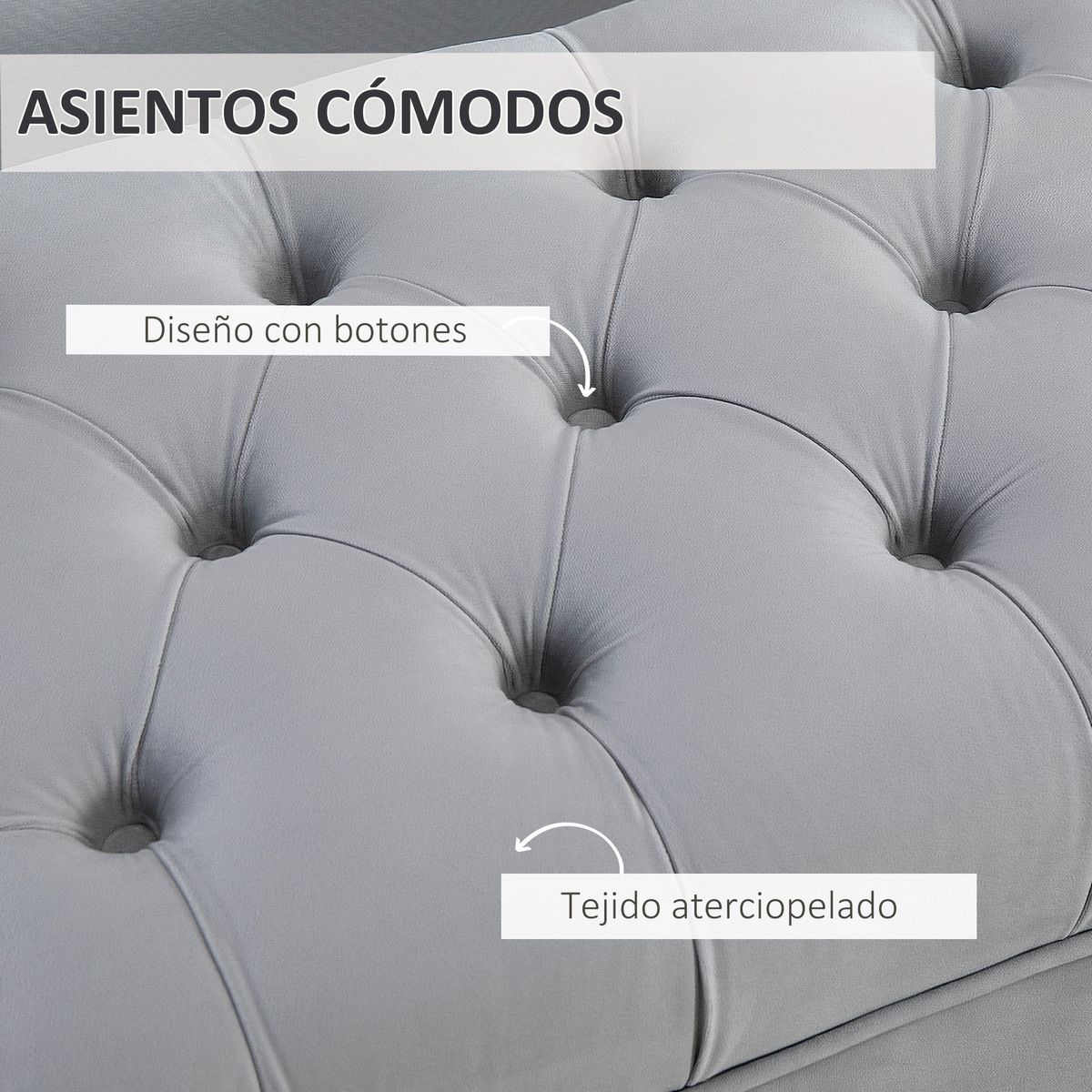 Banco-Ashma-Homcom-acolchado-con-patas-gris-42x118x45-cm