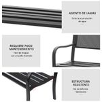 Banco-de-exterior-Up-Outsunny-2-plazas-negro-87x127x60-cm