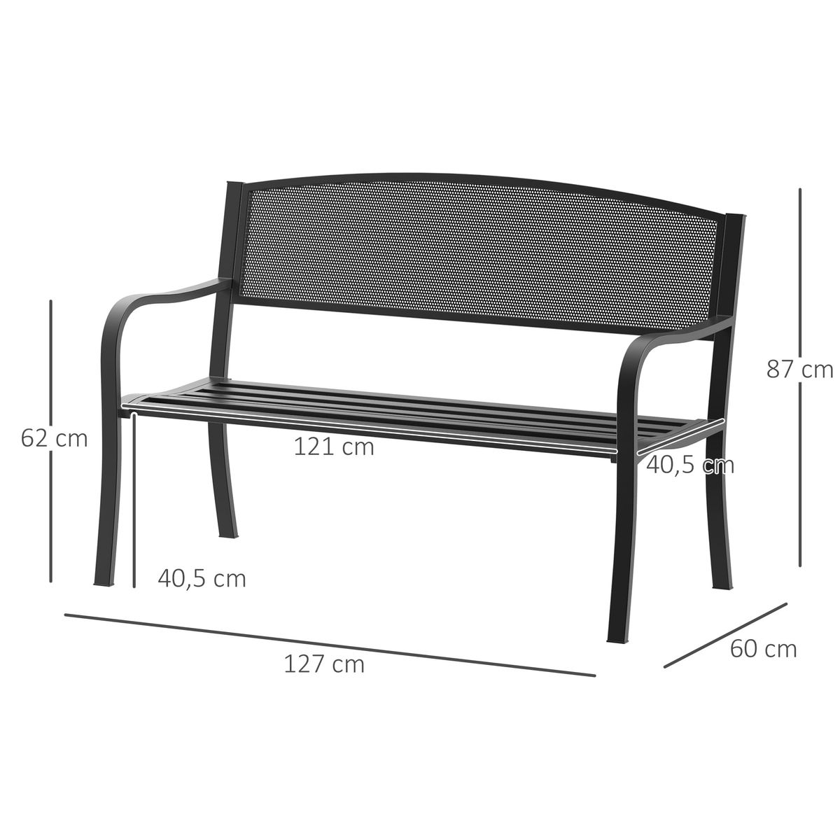 Banco-de-exterior-Up-Outsunny-2-plazas-negro-87x127x60-cm