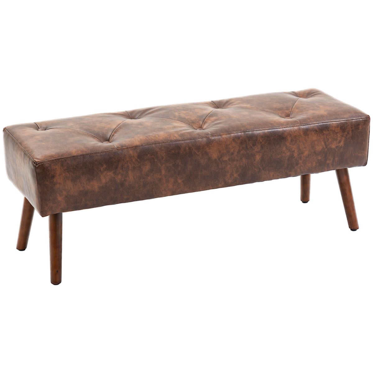 Banqueta-Cloe-Homcom-acolchado-marron-42x114x38-cm