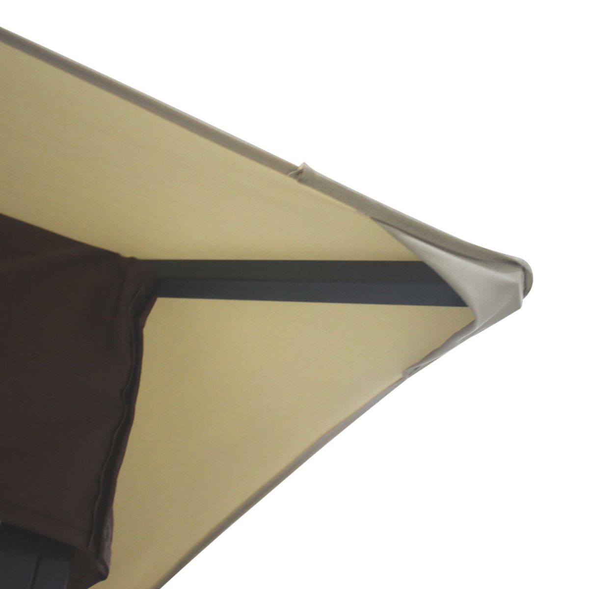 Cenador-Lulu-Outsunny-doble-techo-anti-UV-blanco-negro-267x300x300-cm