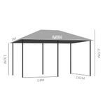 Cenador-Tenerife-Outsunny-cortinas-extraibles---orificios-de-drenaje-gris-272x400x300-cm