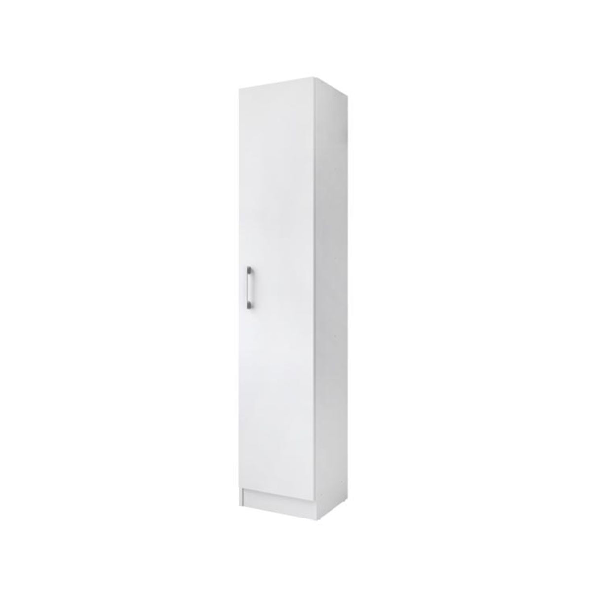 Armario-escobero-Terra-1-puerta---3-estantes-blanco-170x35x318-cm