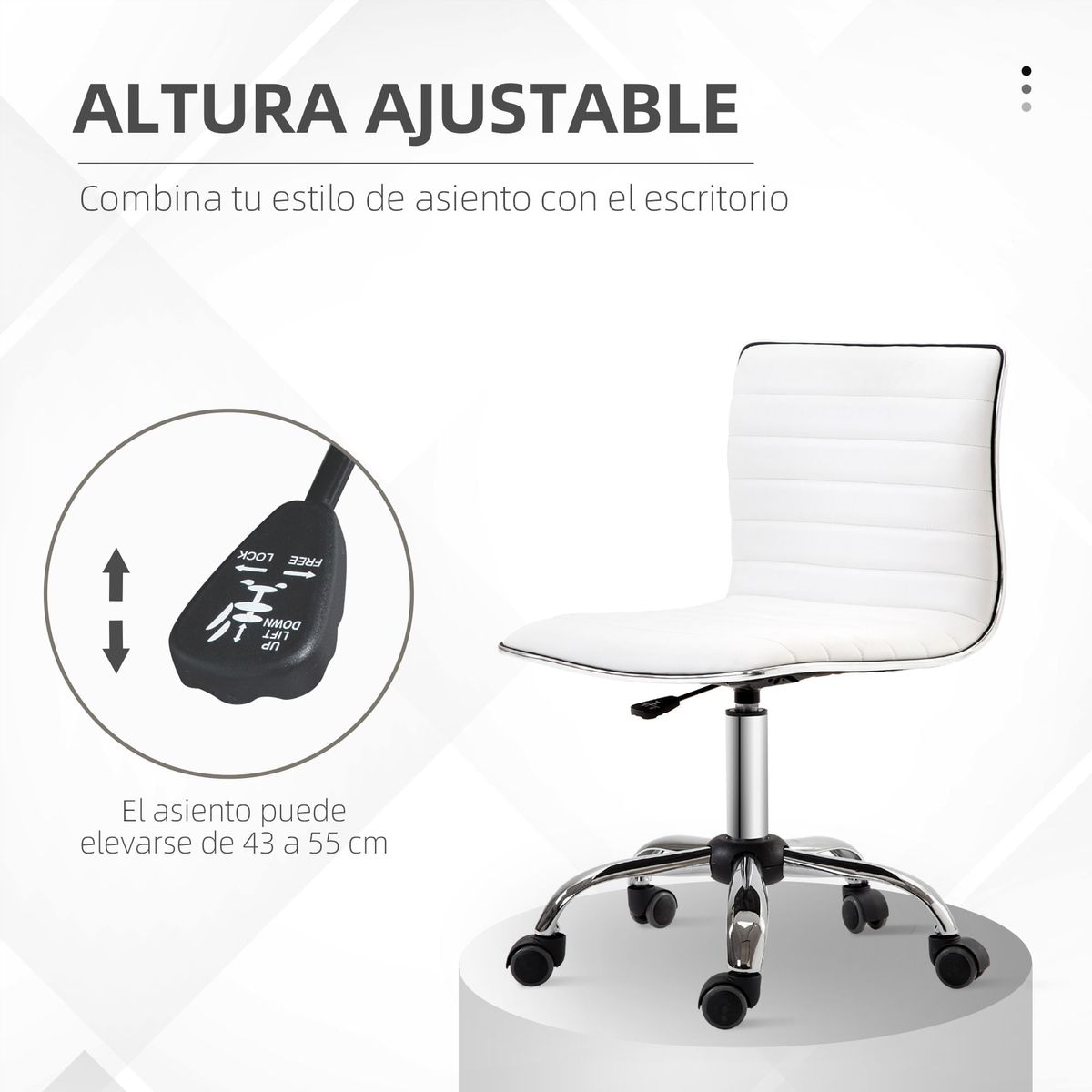 Silla-de-escritorio-Elegance-Homcom-altura-regulable-blanco-78-90x48x52-cm-