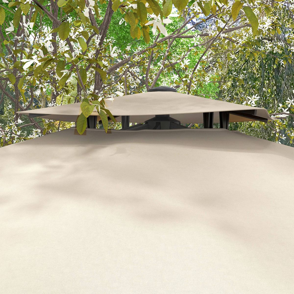 Sombrilla-Forca-Outsunny-excentrica---manivela-beige-270x294-cm-