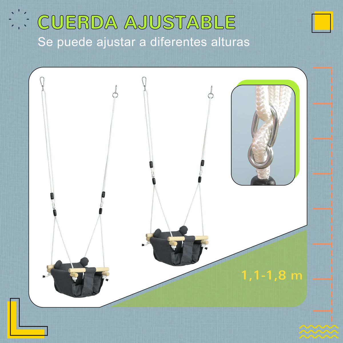 Columpio-para-bebes-Play-Aiyaplay-regulable---cojin-extraible-9-36M-gris-110-180x40x40-cm-