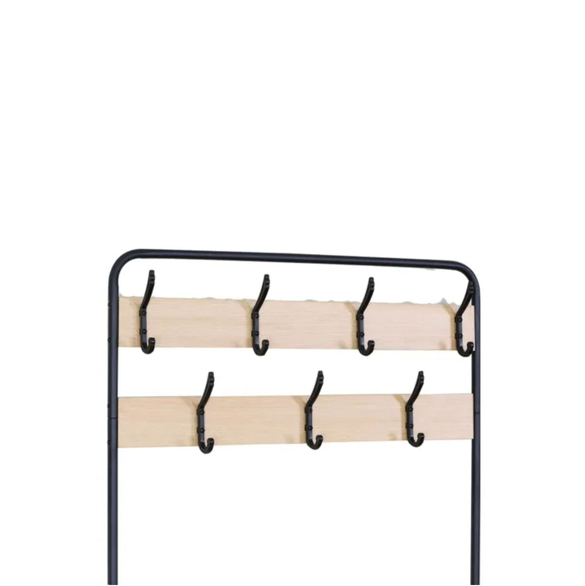 Recibidor-Easy-7-ganchos---estantes-natural-negro-170x80x30-cm
