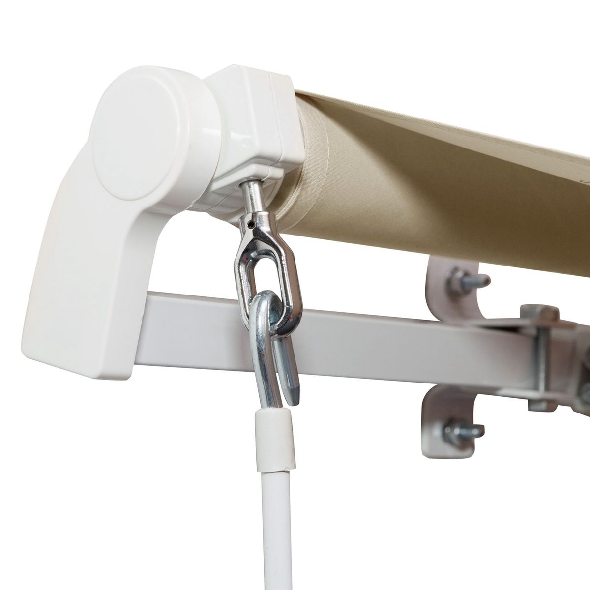 Toldo-manual-Palma-Outsunny-retractil-anti-UV-crema-350x250-cm-