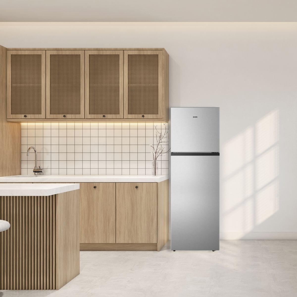 Frigorifico-combi-Svan-SF1675501ENFX-251L-No-Frost-inox-167-cm