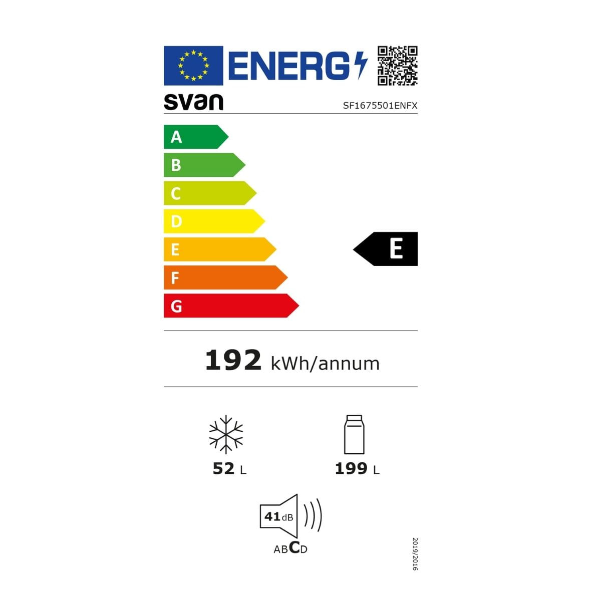 Frigorifico-combi-Svan-SF1675501ENFX-251L-No-Frost-inox-167-cm