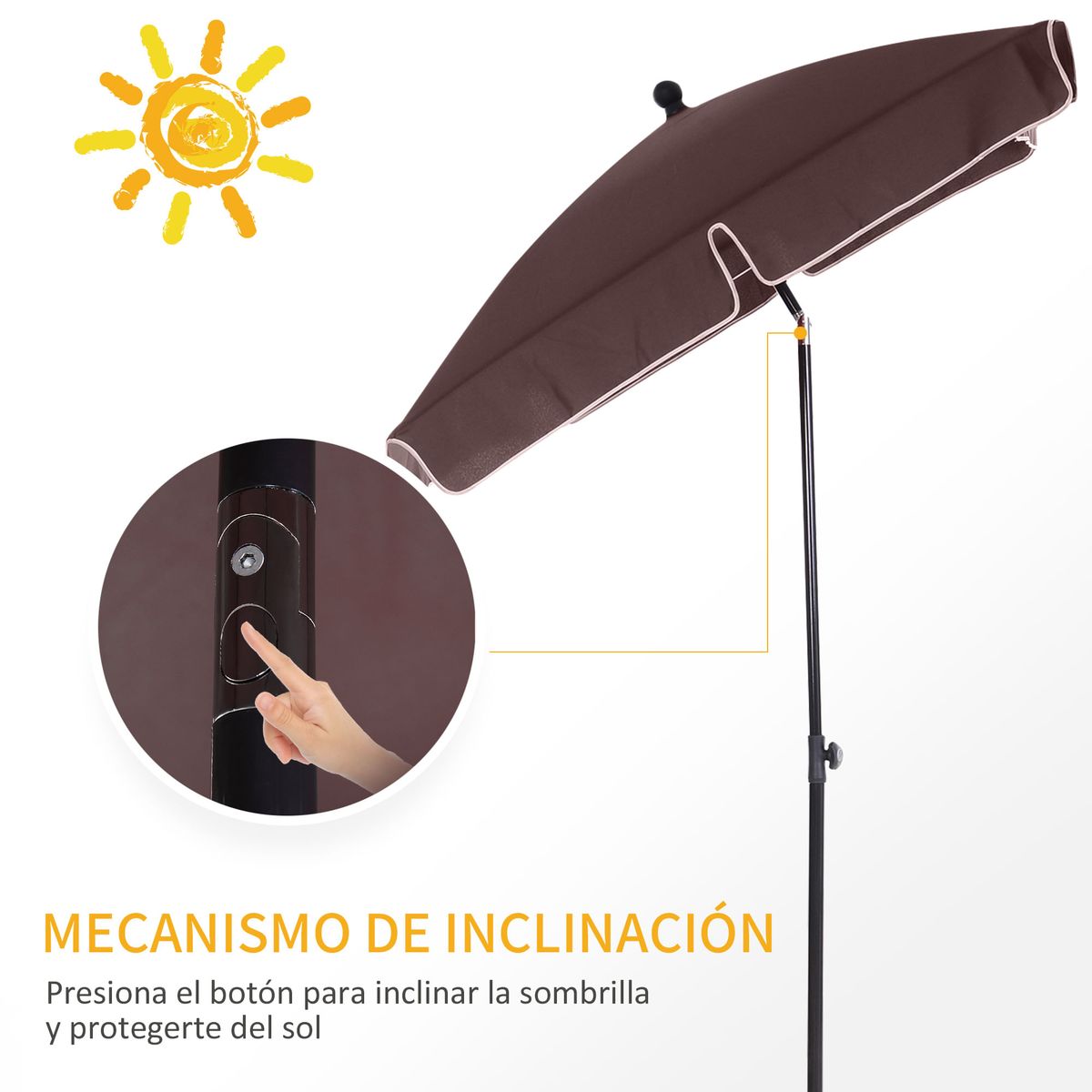 Sombrilla-de-jardin-Solea-Outsunny-inclinable-4-varillas-marron-oscuro-245x198x130-cm