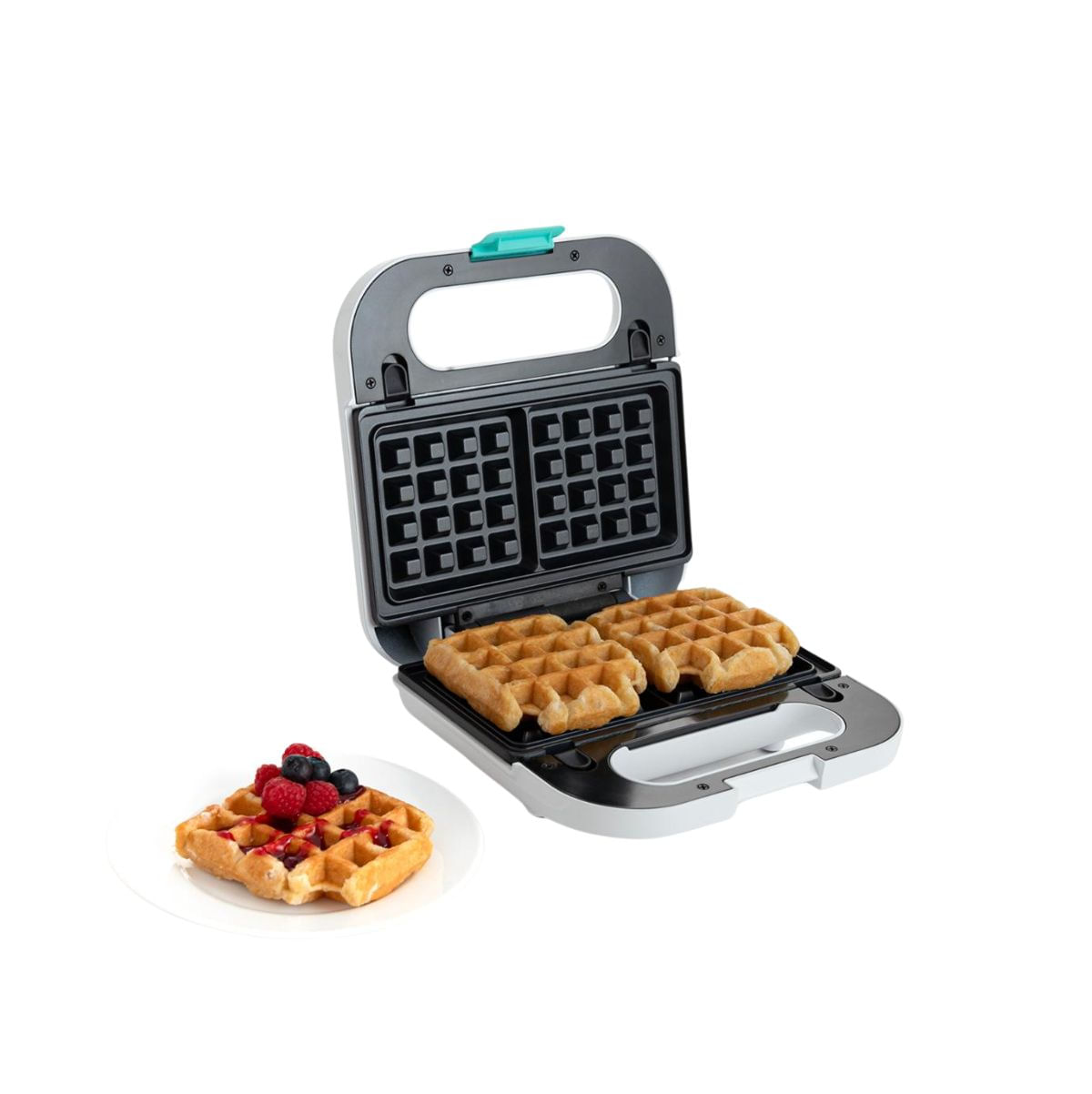 Sandwichera-3-en-1-Gallery-Dcook-750W-3-placas-intercambiables-blanco-azul