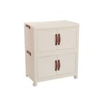 Armario-organizador-2-niveles---4-puertas-y-ruedas-blanco-marron-656x60x35-cm