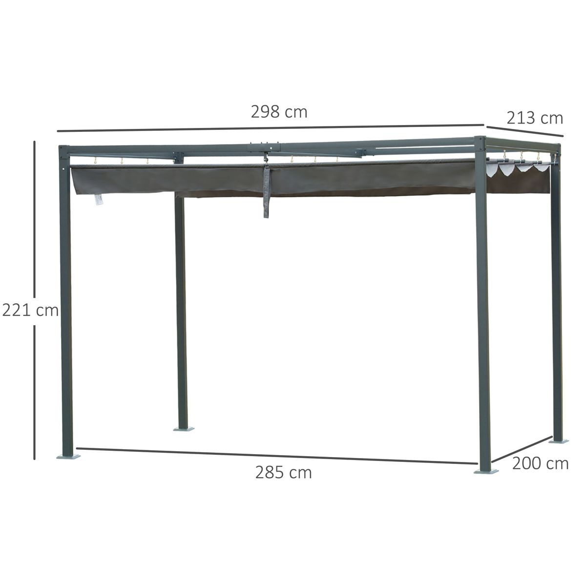 Pergola-de-jardin-Spring-Homcom-toldo-retractil-gris-oscuro-221x285x200-cm
