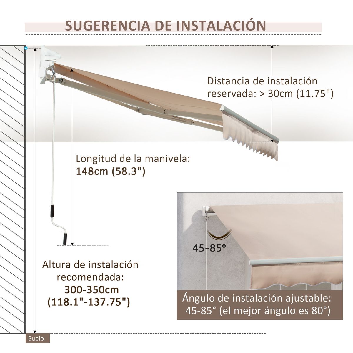 Toldo-manual-Almeria-Outsunny-retractil-anti-UV-beige-295x200-cm