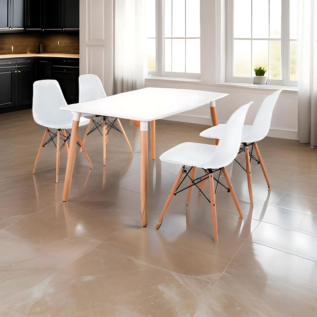 Conjunto-de-comedor-Dinamarca-Low-mesa---4-sillas-blanco-natural-