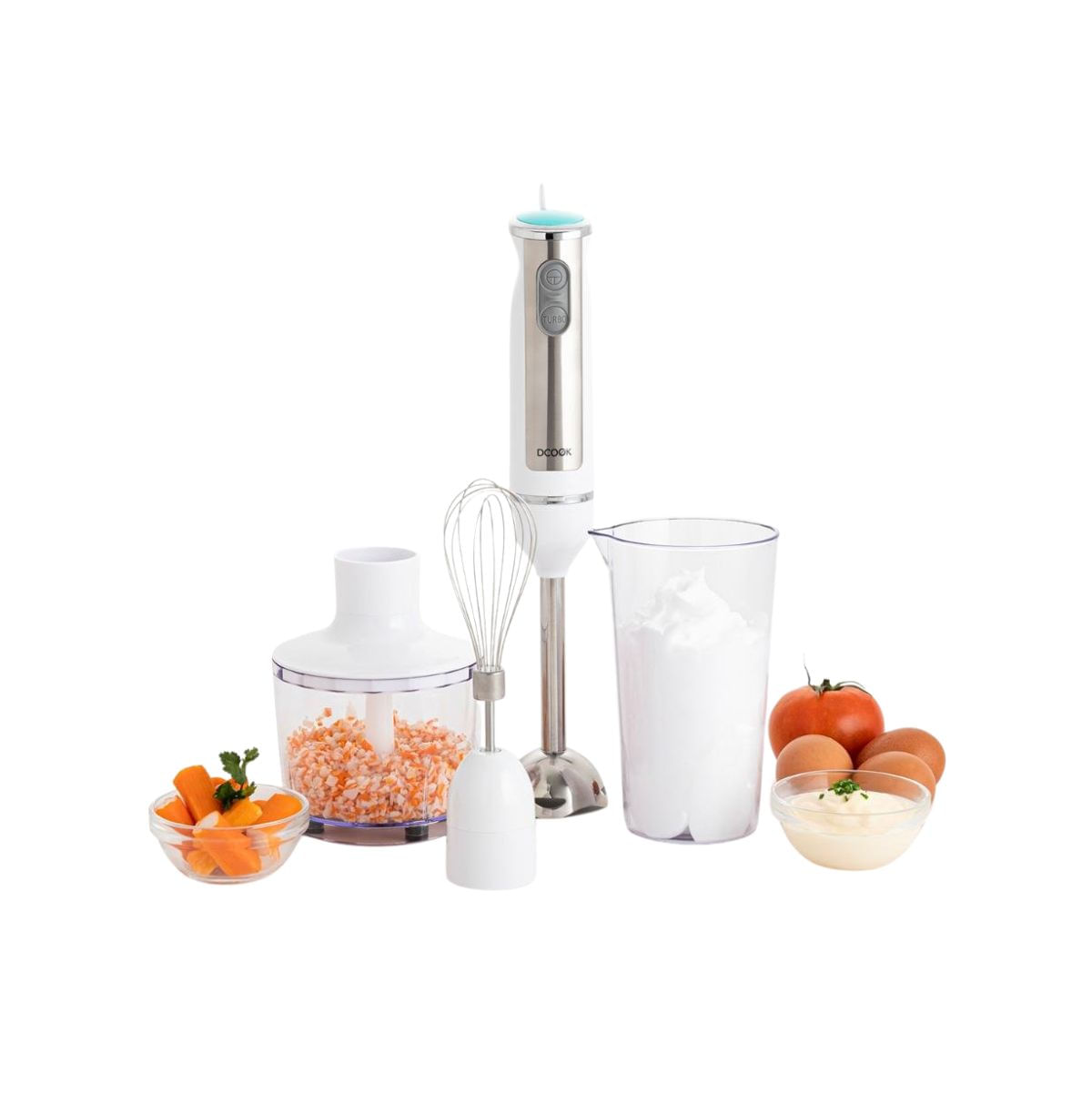 Batidora-de-mano-Gallery-Dcook-600W-con-accesorios-blanco-