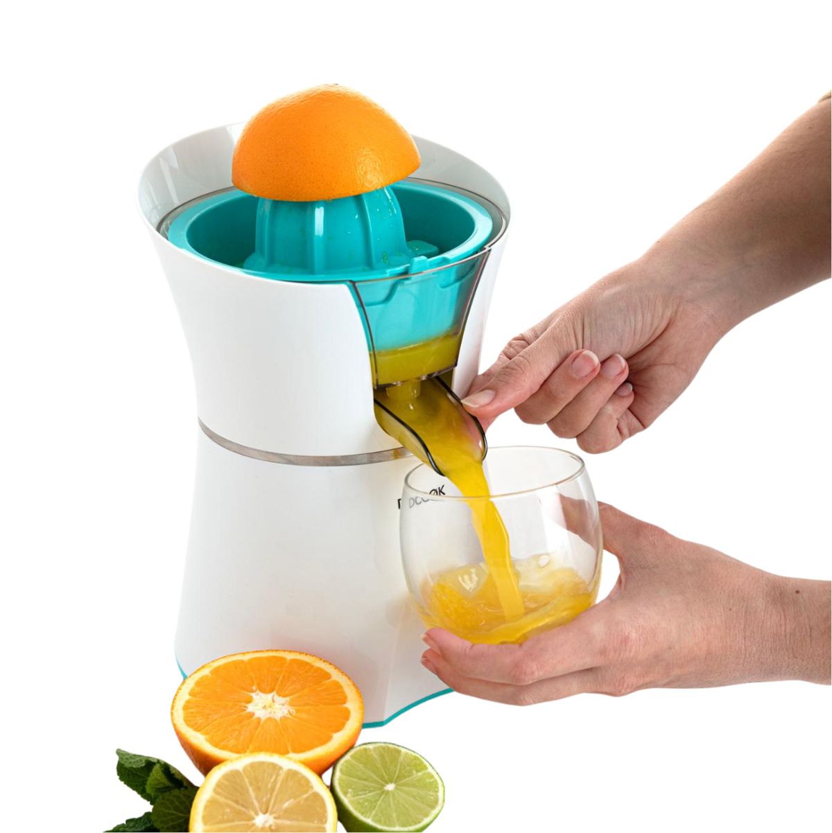 Exprimidor-electrico-Gallery-Dcook-350W-doble-cono-blanco-azul