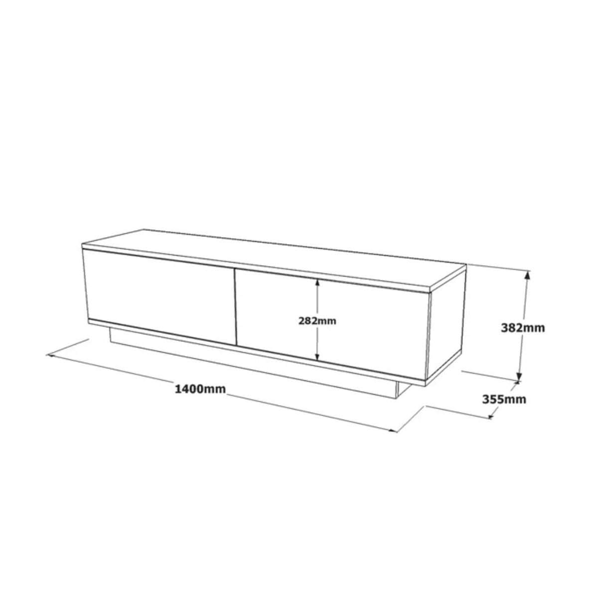 Mueble-de-TV-Abellie-2-puertas-abatibles-blanco-28x140x35-cm