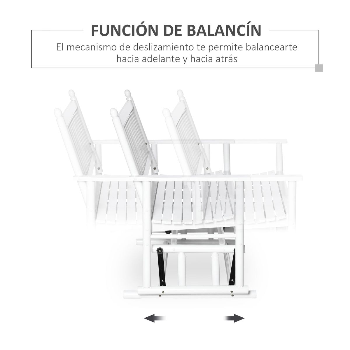 Banco-balancin-Tapanco-Outsunny-2-plazas-blanco-102x125x685-cm