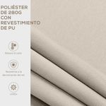 Toldo-manual-Badajoz-Outsunny-proteccion-UV50--crema-200x250-cm