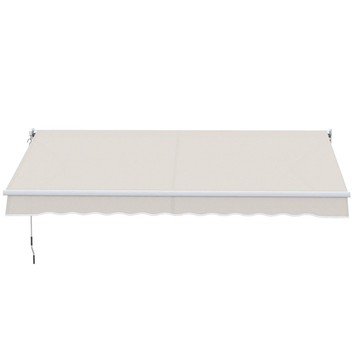 Toldo-manual-Badajoz-Outsunny-proteccion-UV50--crema-200x250-cm