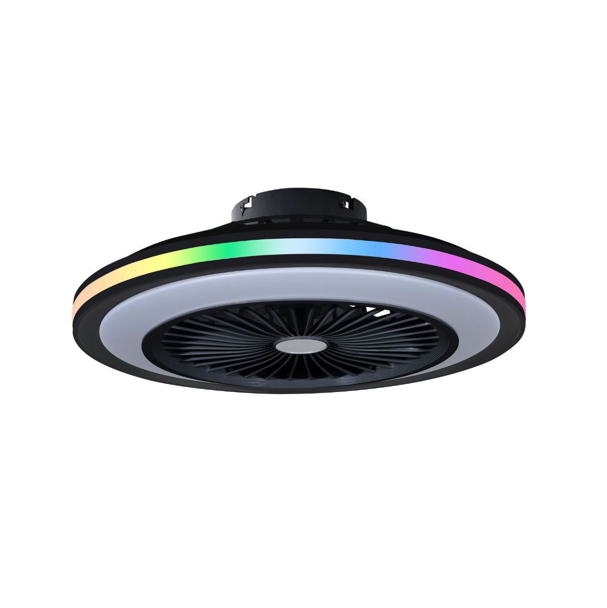 Ventilador-plafon-RGB-Slim-3-velocidades-luz-LED-negro-Ø55-cm