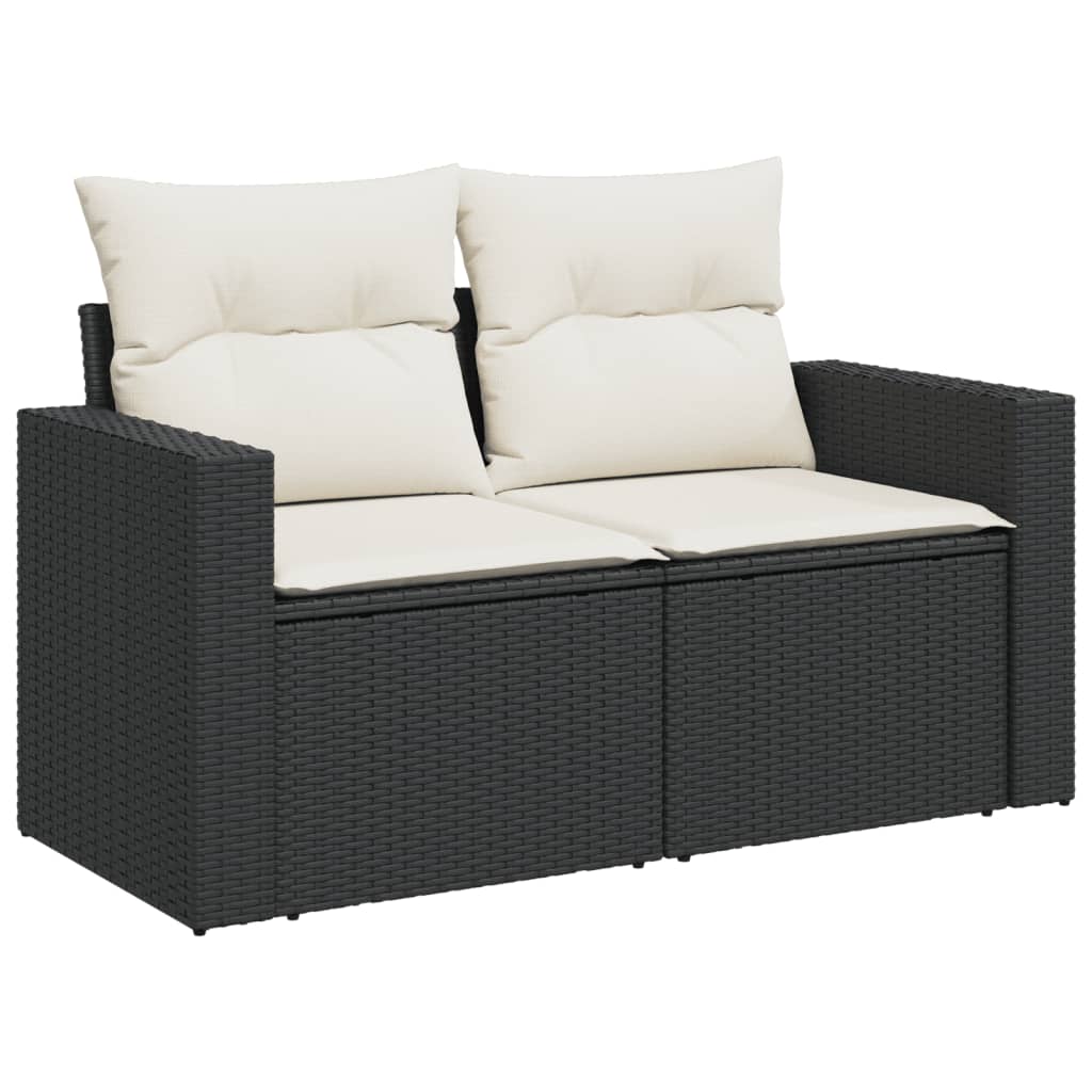 Conjunto-de-muebles-de-jardin-Relax-diseño-modular-5-piezas---cojines-negro-crema-