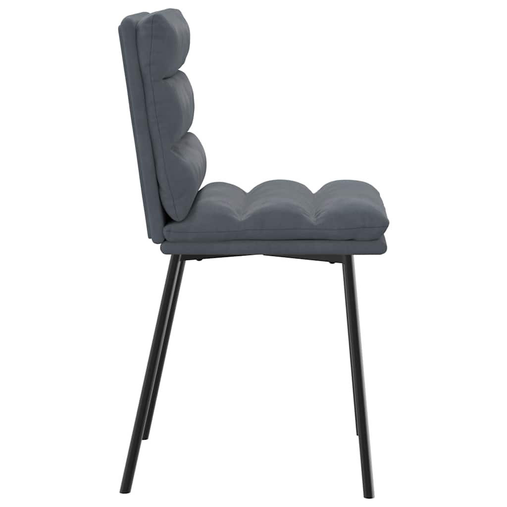 Pack-de-2-sillas-de-comedor-Confort-diseño-ergonomico---asiento-acolchado-gris