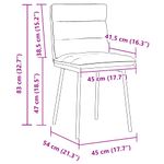 Pack-de-2-sillas-de-comedor-Confort-diseño-ergonomico---asiento-acolchado-gris