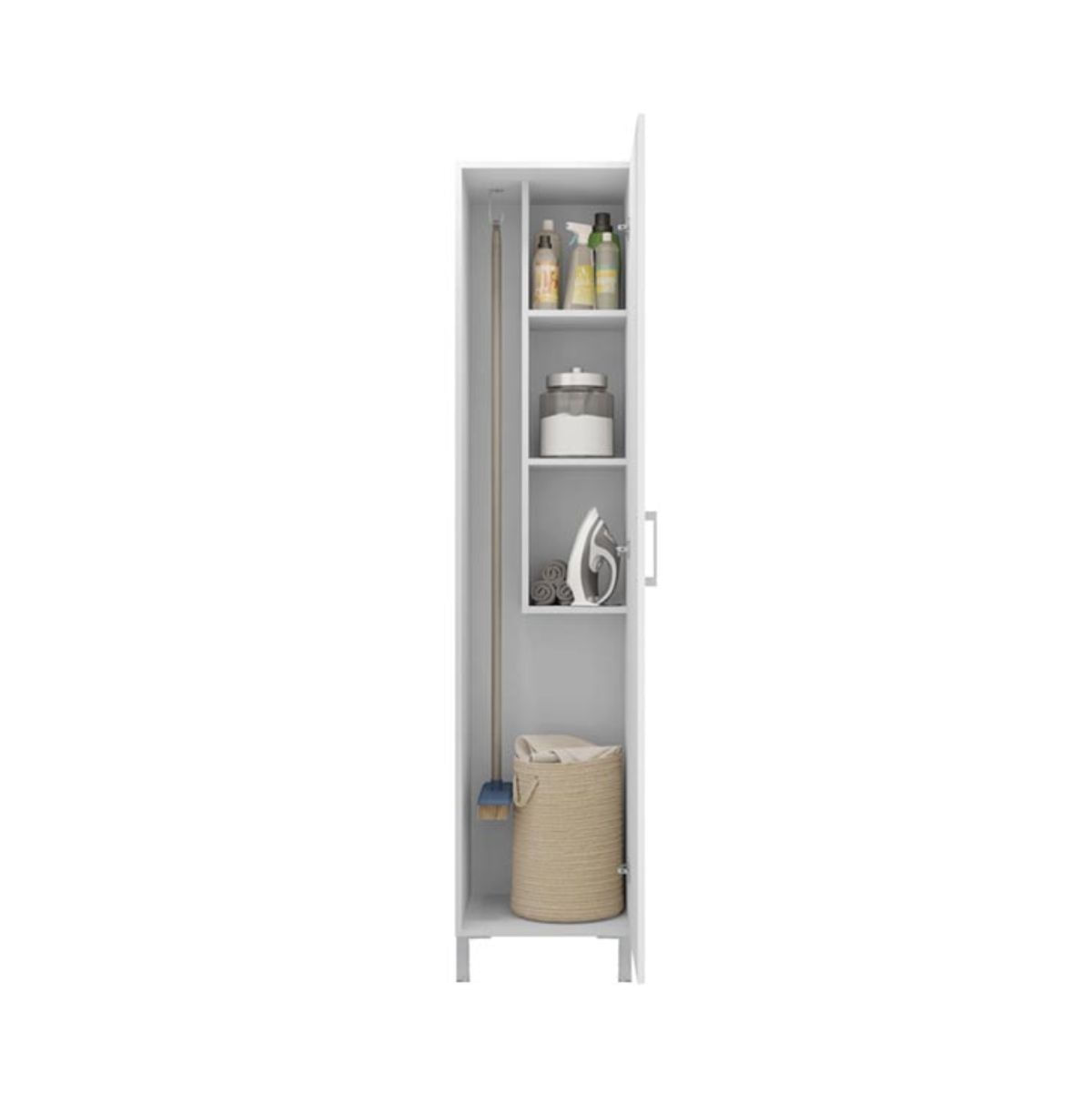 Armario-auxiliar-Dakshin-1-puerta---patas-blanco-187x42x41-cm