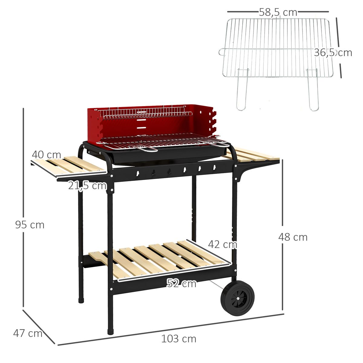 Barbacoa-de-carbon-Marga-Outsunny-plegable---parrilla-ajustable---estantes-rojo-negro-95x103x47-cm-