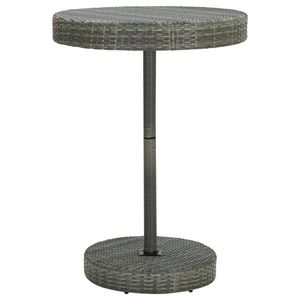 Mesa de jardín Lope diseño redondo ratán Ø75,5x106 cm