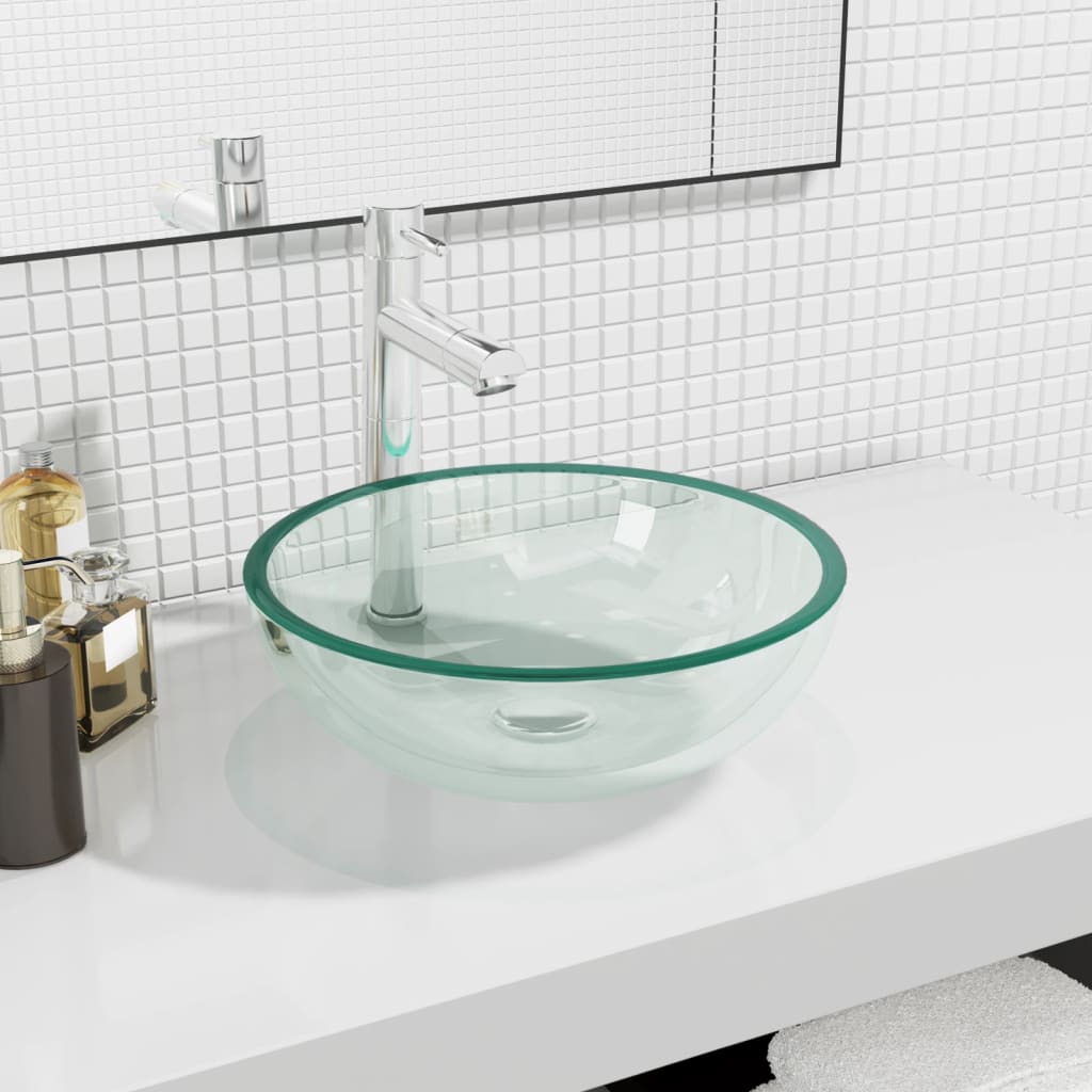 Lavabo-Aquarium-transparente-Ø35x12-cm-