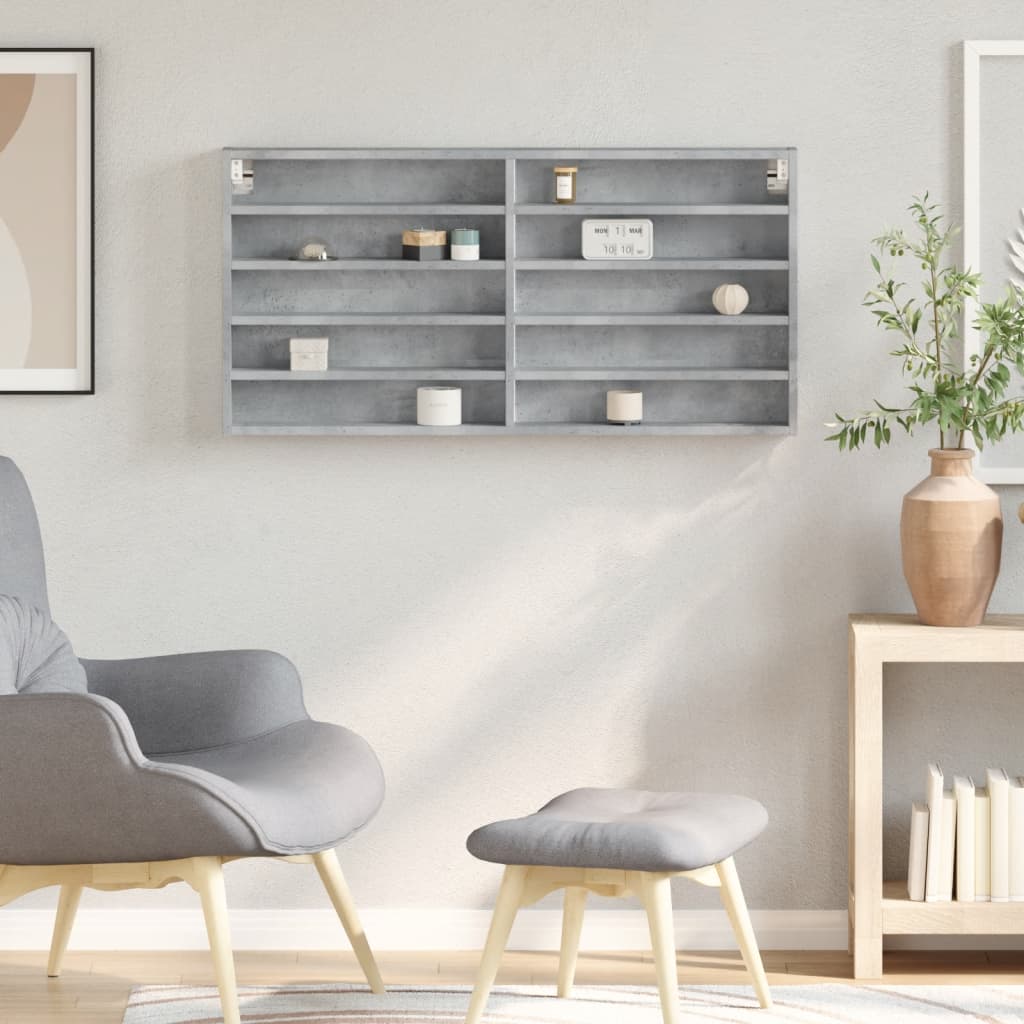 Estanteria-Baker-10-estantes-gris-50x100x85-cm-ambientada-pared