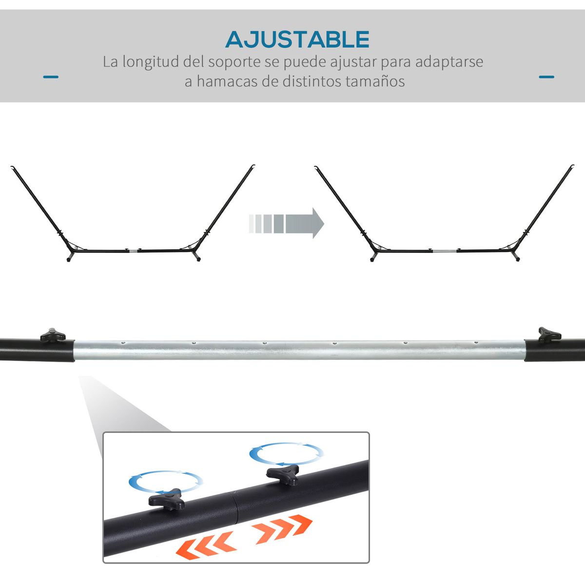 Soporte-para-hamacas-Lux-Outsunny-ajustable-negro-116x313-388x109-cm