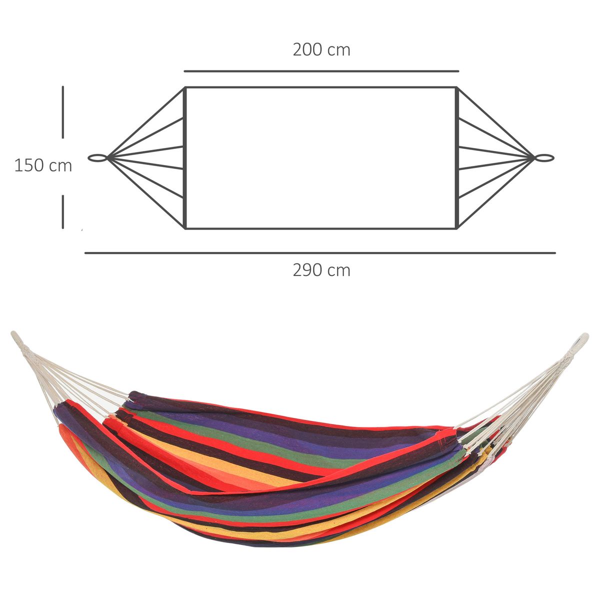 Hamaca-Anafi-Outsunny-2-plazas---cuerdas---bolsa-multicolor-290x150-cm-