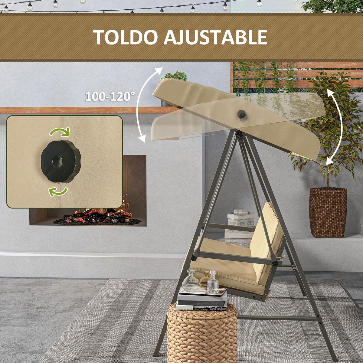 Banco-balancin-Lipsi-Outsunny-3-plazas-toldo-ajustable-crema-175x200x125-cm-