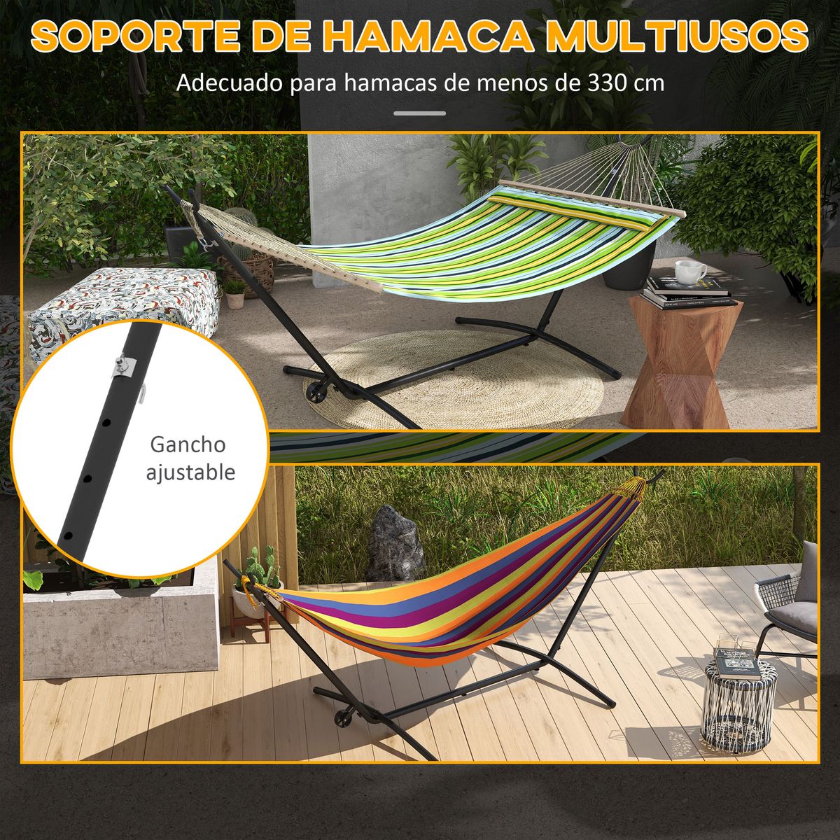 Soporte-para-hamacas-Kea-Outsunny-6-niveles-de-ajuste-negro-115x290x120-cm-