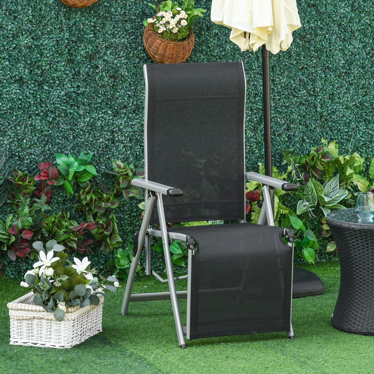 Tumbona-Creta-Outsunny-plegable-10-posiciones-gris-110x78x58-cm-