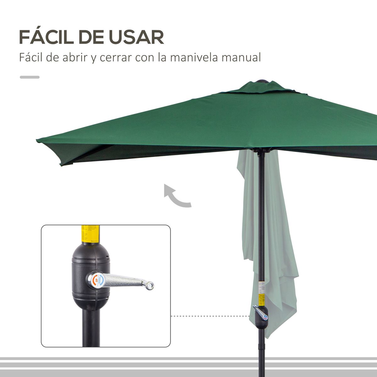 Sombrilla-de-pared-Boston-Outsunny-proteccion-UV30--verde-245x230x130-cm-