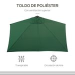 Sombrilla-de-pared-Boston-Outsunny-proteccion-UV30--verde-245x230x130-cm-