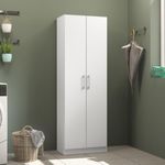 Armario-escobero-Axel-2-puertas---4-estantes---5-compartimentos-blanco-169x56x335-cm