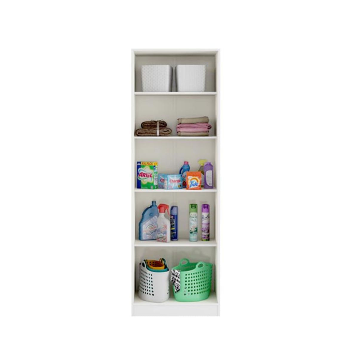 Armario-escobero-Axel-2-puertas---4-estantes---5-compartimentos-blanco-169x56x335-cm