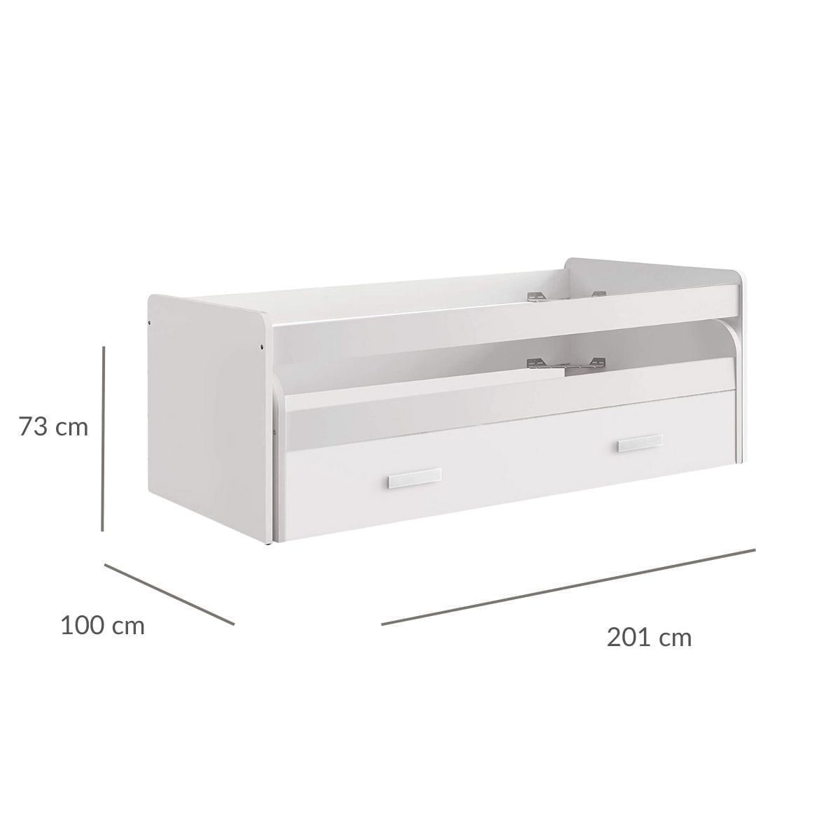 Cama-nido-Juana-con-dos-cajones-blanco-73x201x100-cm